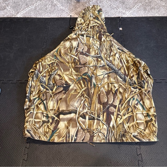 Mens Ducks Unlimited Advantage Wetlands Camo Jacket XL Hooded Full Zip & Snap - Picture 1 of 8